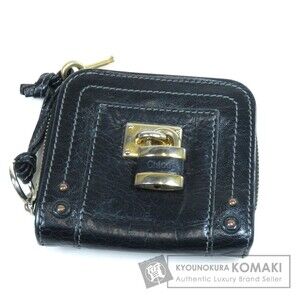 CHLOE Cadena Motif Bifold Wallet Leather